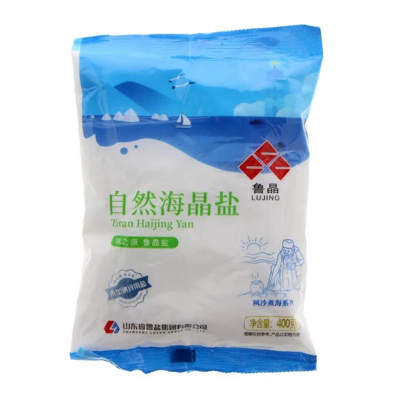 鲁晶未加碘自然海晶盐  400g/袋