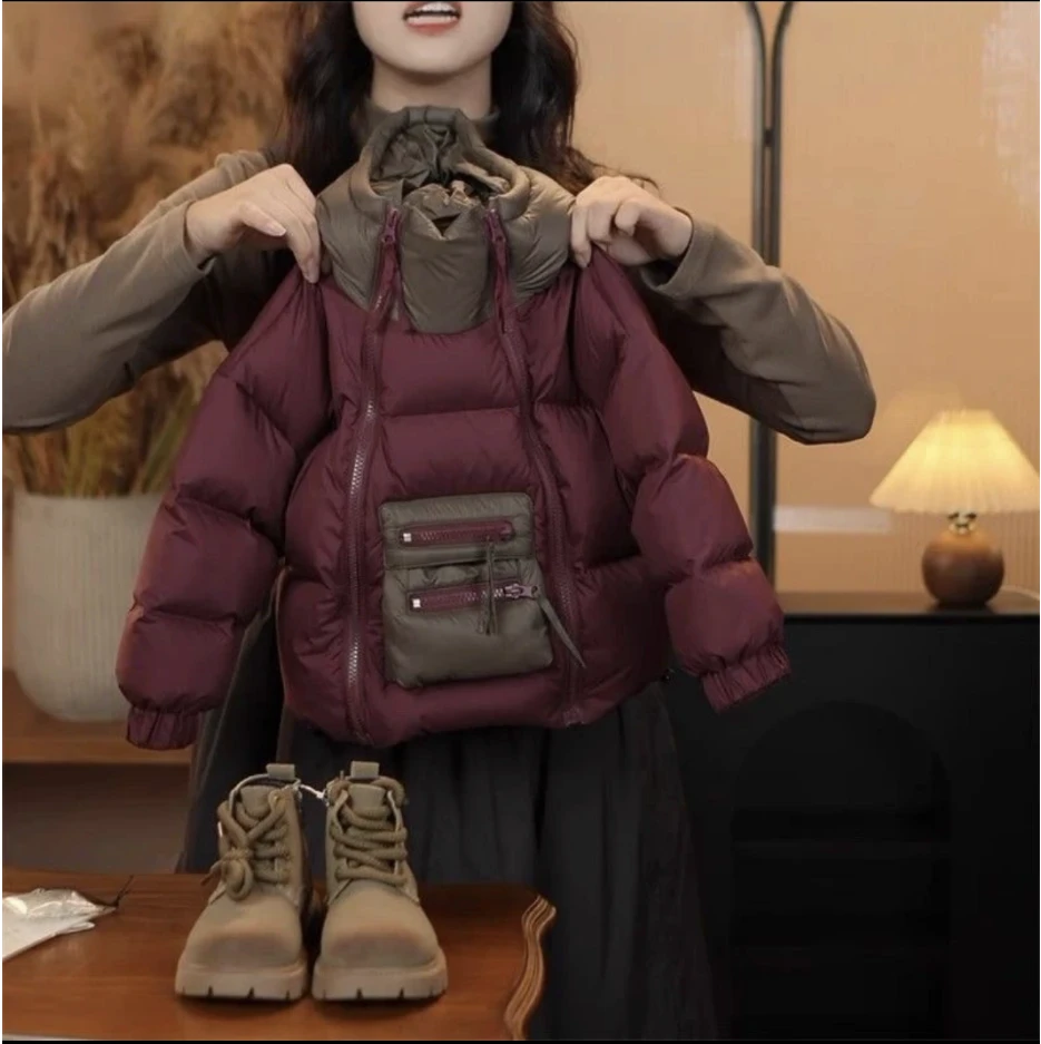 秋冬新款儿童加厚棉服110-170中大童外套拜年服