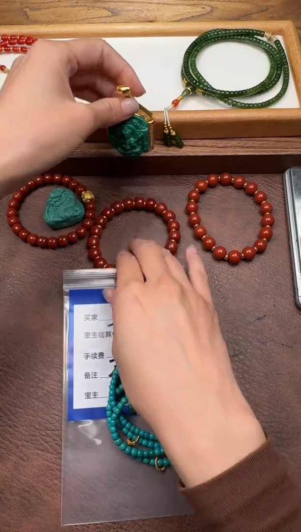 未镶嵌绿松石配饰配饰妮***~手串手串