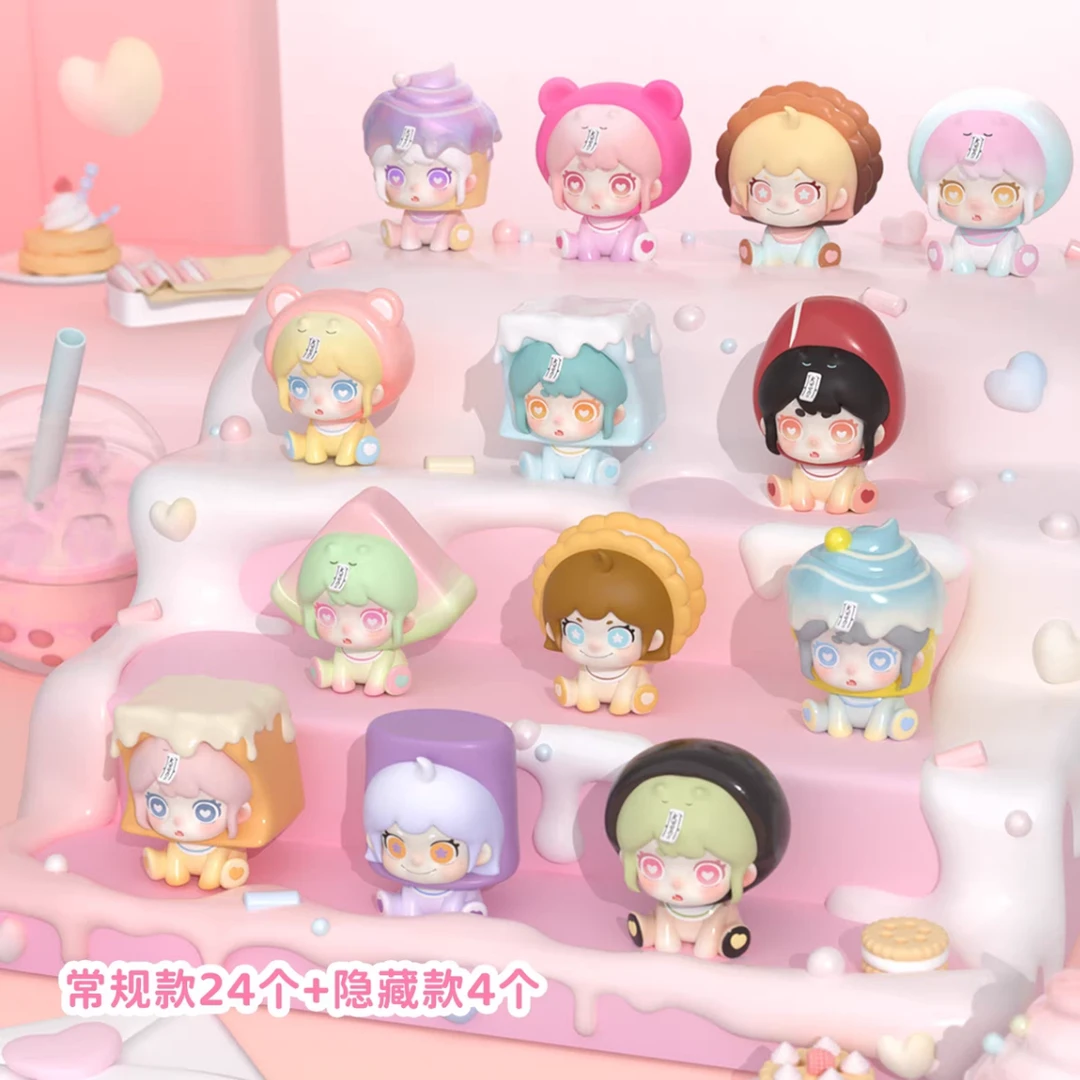 代拆盲盒】萌粒OUO奶茶家族萌粒盲盒系列盲盒手办