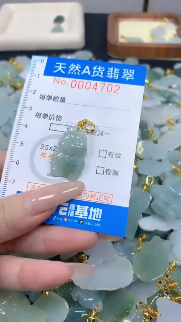 翡翠未镶嵌颈饰净货-4702