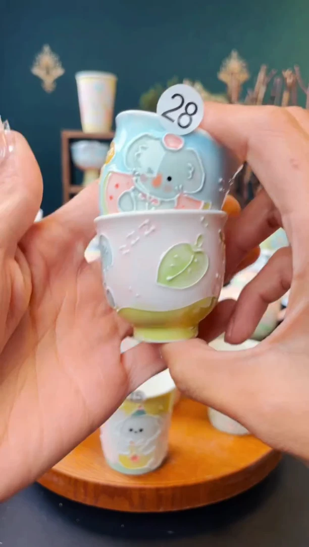 漫甜手工手绘茶杯028