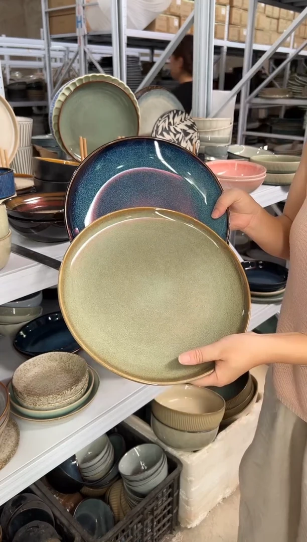 陶瓷外贸尾货瑕疵满20包邮X2 大盘