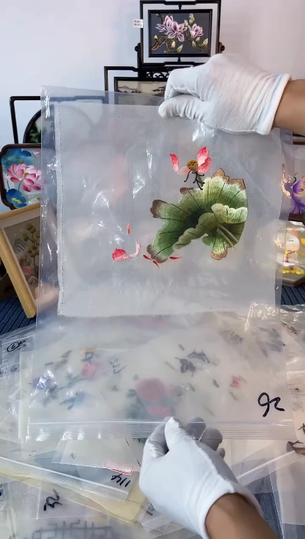 织绣纯手工苏绣双面绣绣布26