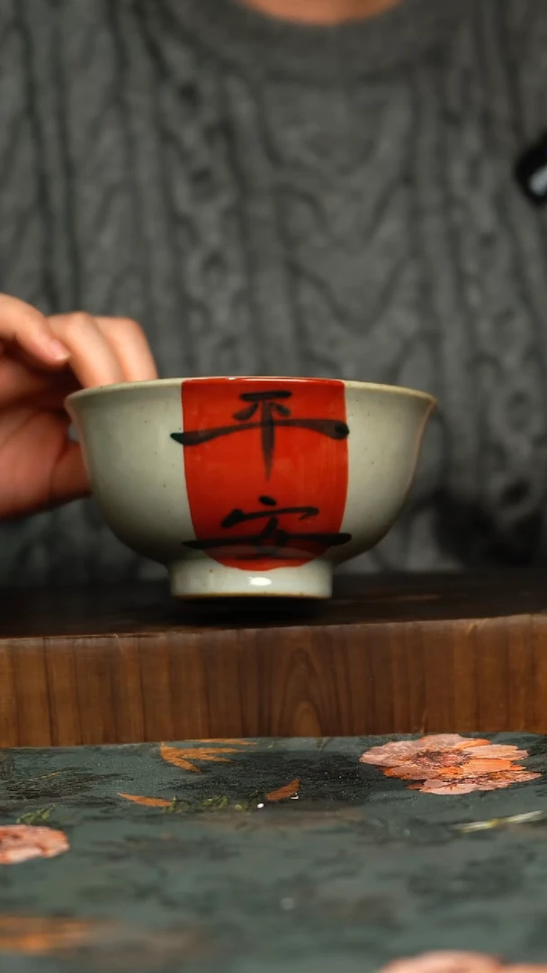 杯釉下彩手工手绘同款陶器