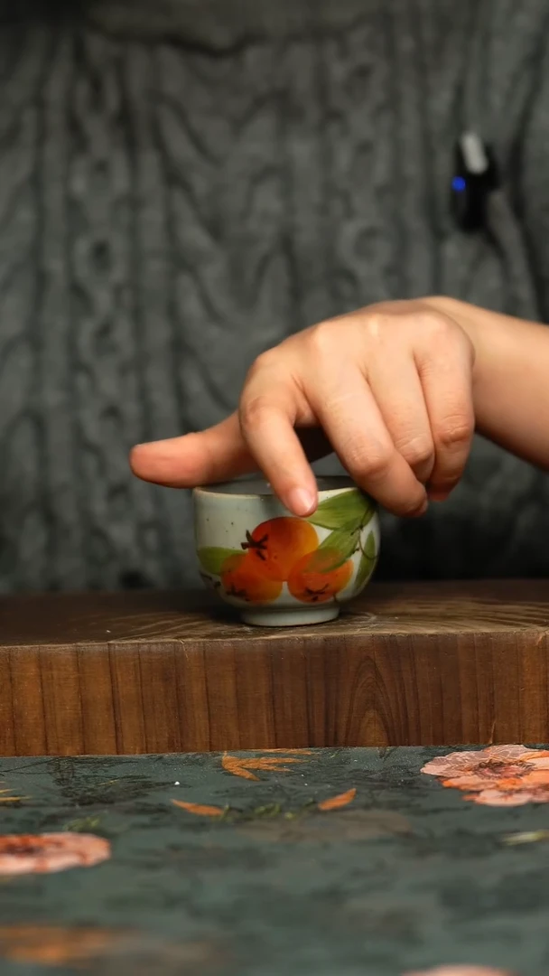 杯釉下彩手工手绘同款陶器