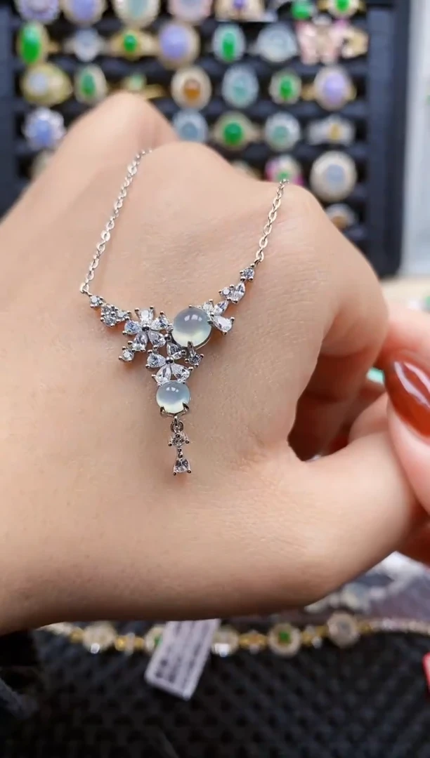 银S925镶嵌戒指翡翠330