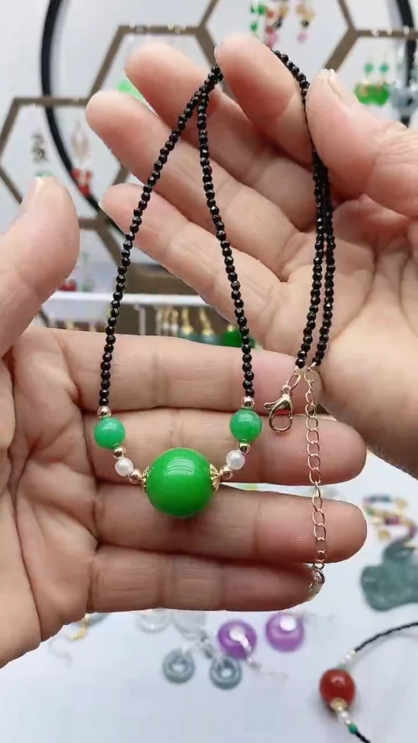 项链未镶嵌翡翠翡翠444