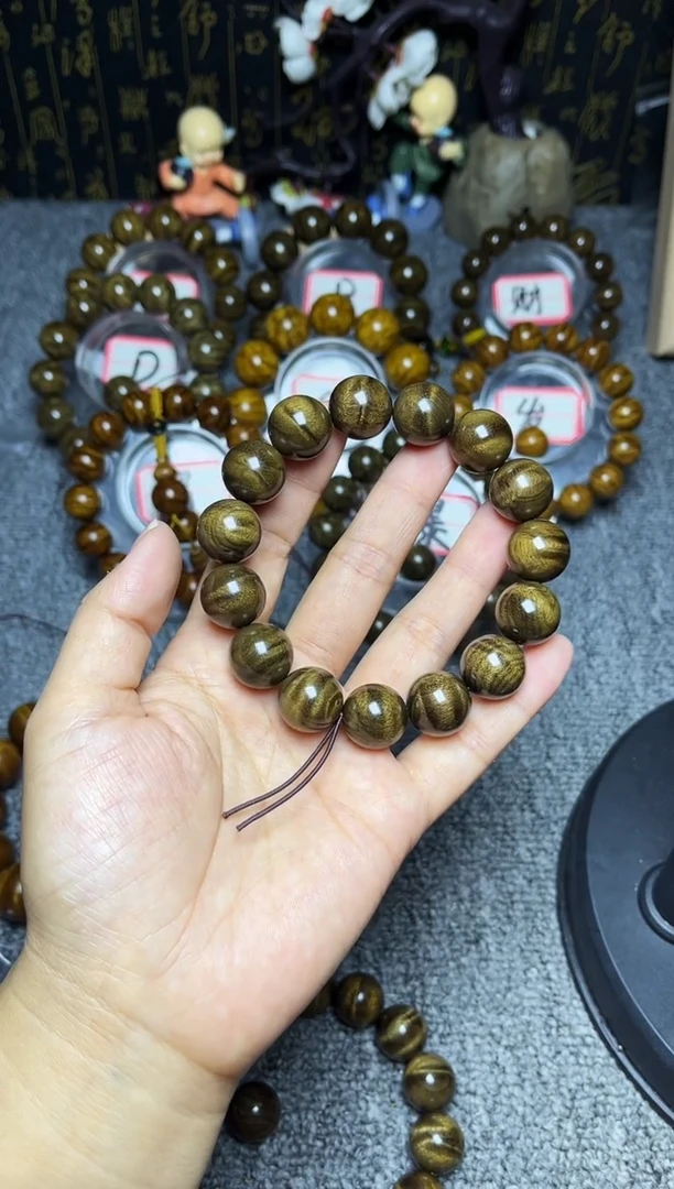 阴沉木手串/手链1.5闪电纹118