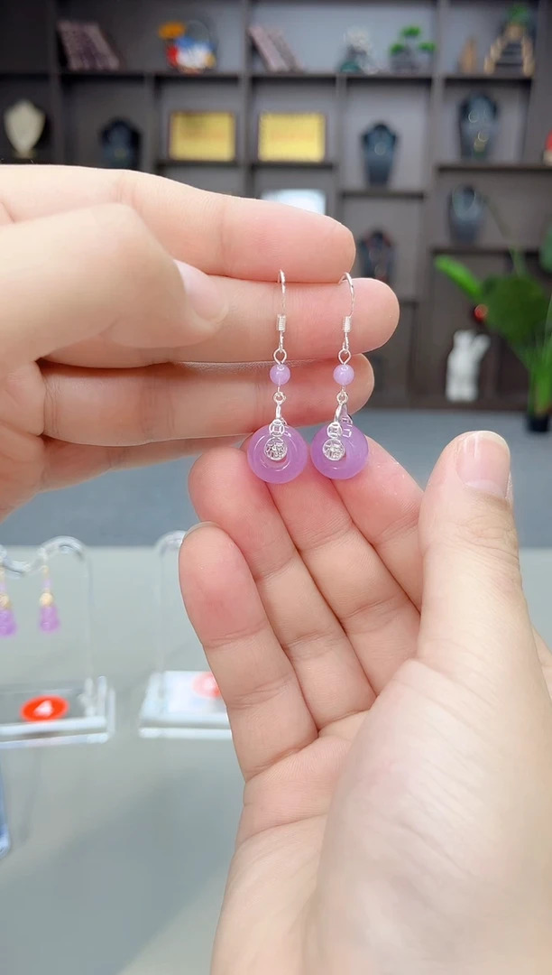 未镶嵌耳饰玛瑙/玉髓S02