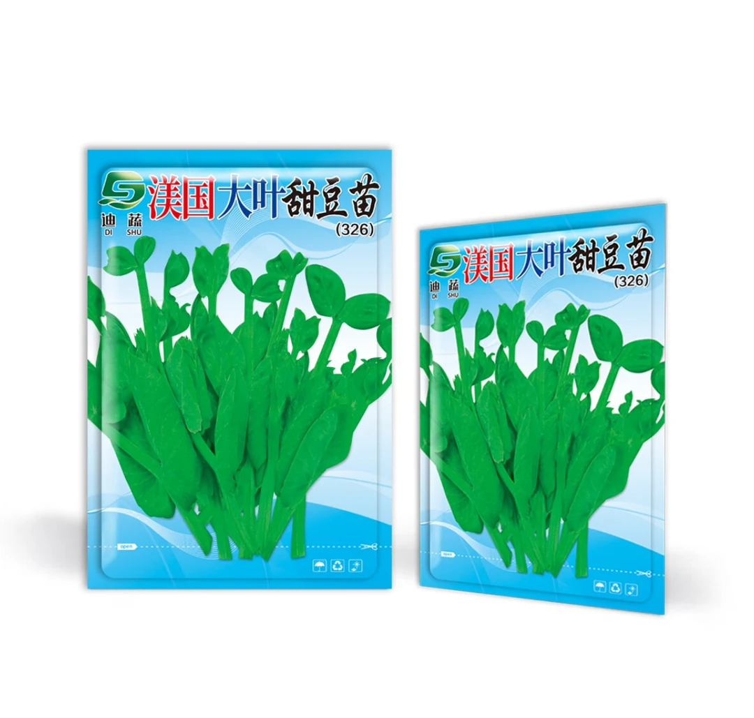 渼国大叶甜豆苗种子四季可种油清25天收获广东特色青菜种子