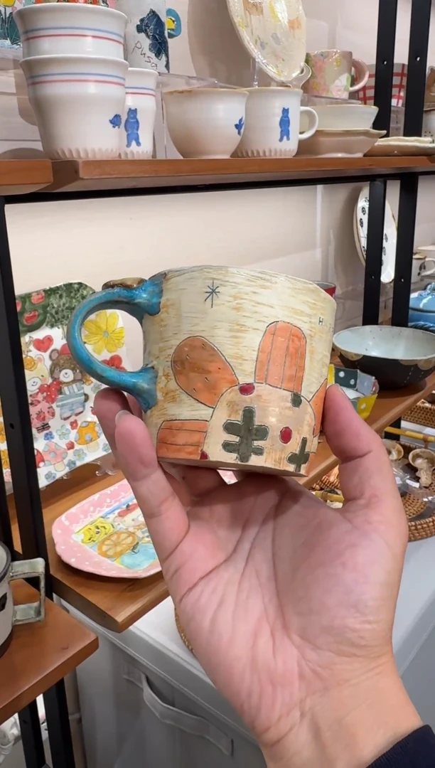 陶日本陶艺作家手作器物门胁美香江马克杯