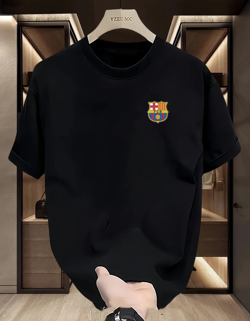 欧洲杯国家队纯棉足球短袖圆领宽松220克重面料身上版型效果好