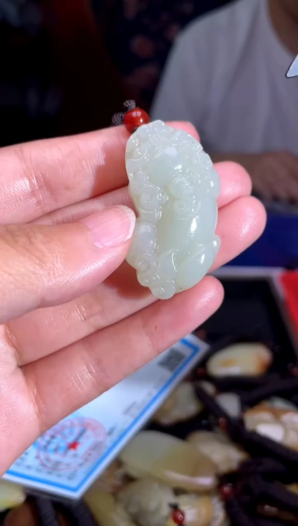 和田玉未镶嵌挂件1