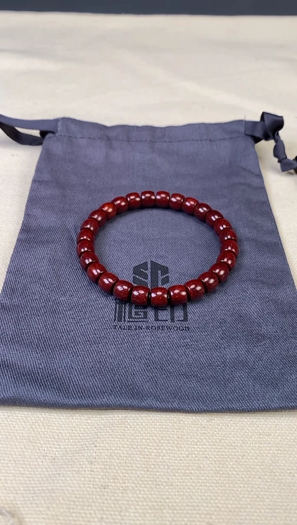 檀香紫檀（小叶紫檀）手串/手链印度小叶紫檀 7x8