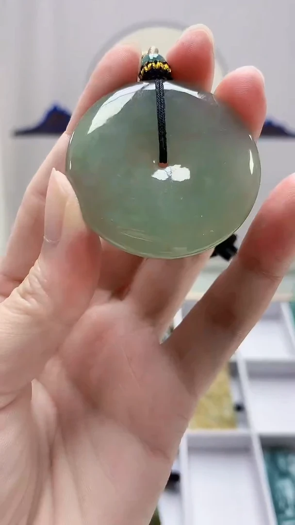 未镶嵌定制翡翠4917zm-毛货挂件扣子72