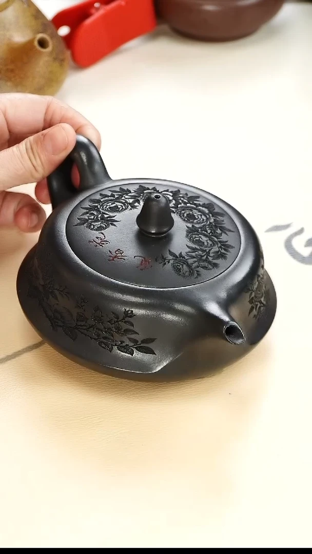 茶壶紫砂宜兴原矿紫砂壶孤品