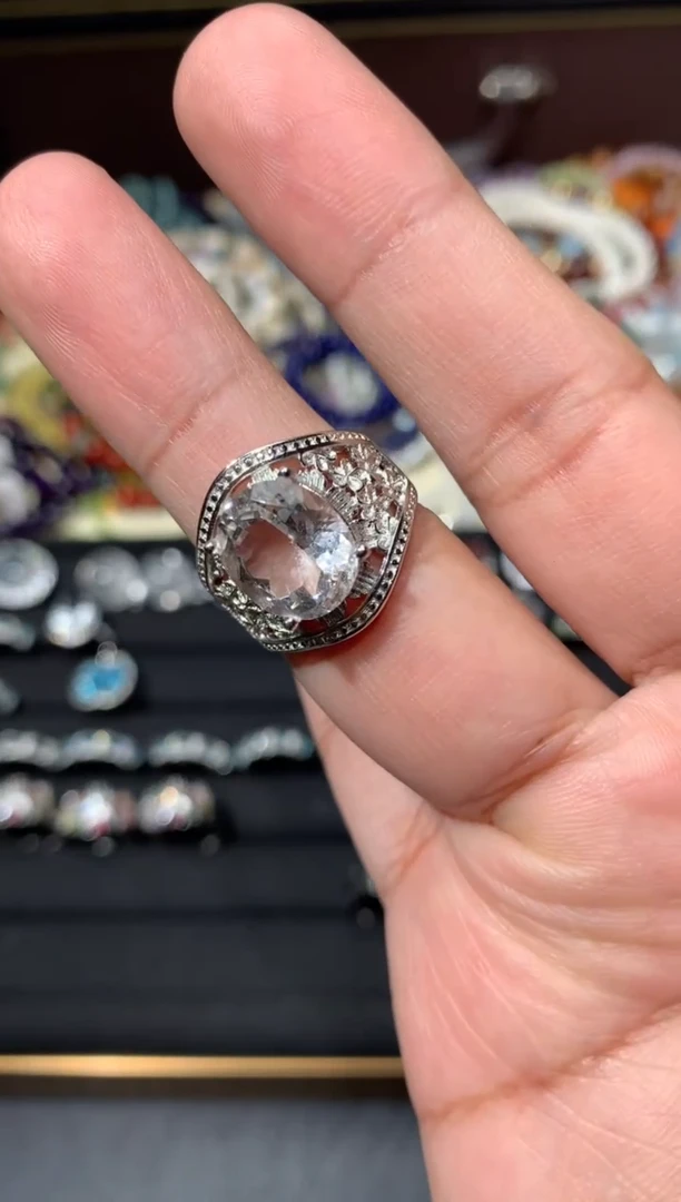 未镶嵌戒指水晶F101