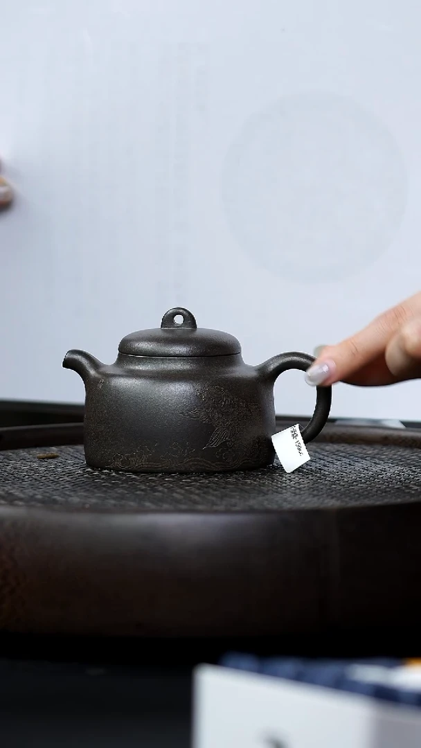 茶壶紫砂0725早场直播底槽清古法柴烧壶6