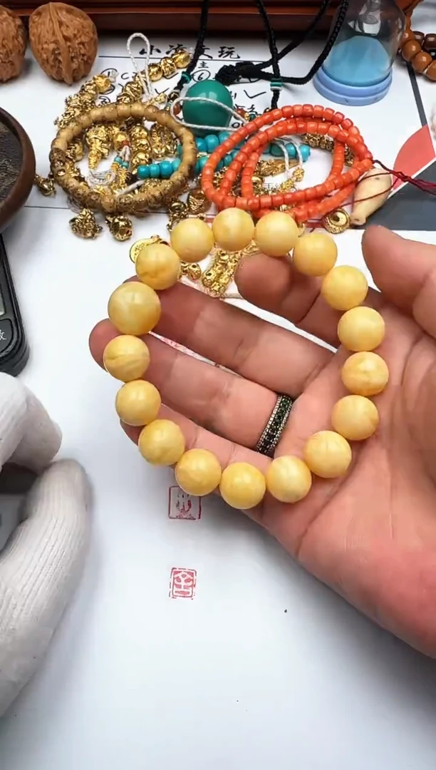 手串蜜蜡未镶嵌蜜蜡 手串