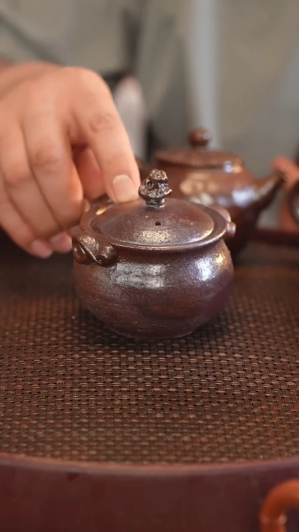 茶壶紫砂原矿手工制作