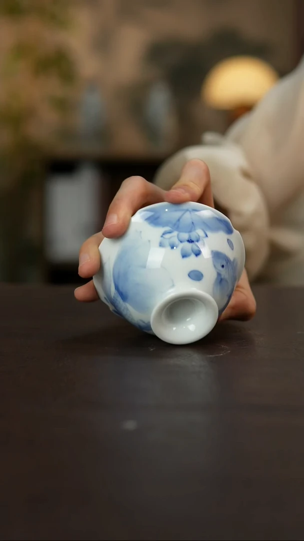杯景德镇陶瓷杯碗柴烧多人