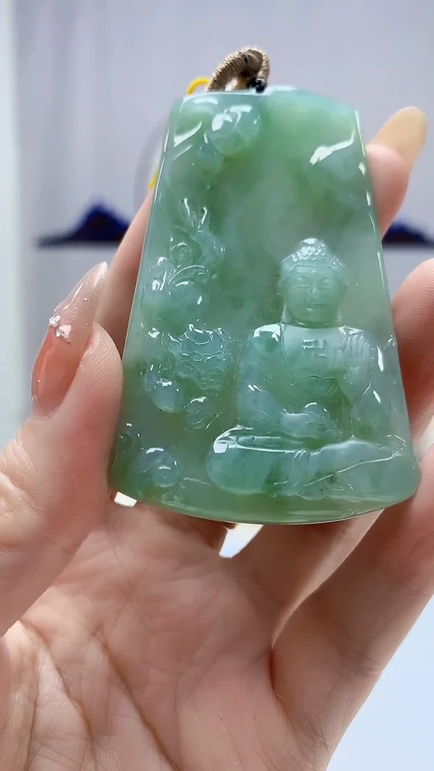 定制翡翠未镶嵌4852DD-毛货挂件151