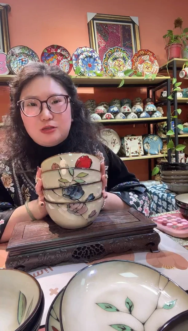 瓷片4个面碗福利