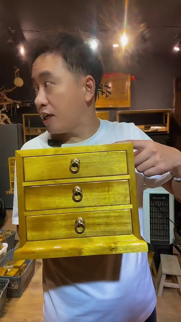 木金丝楠木制品三抽23*21*16.5