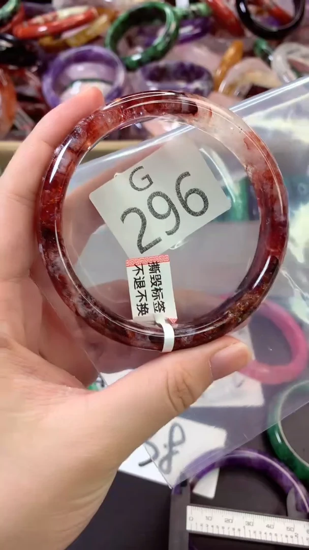 水晶手镯未镶嵌G296-65+