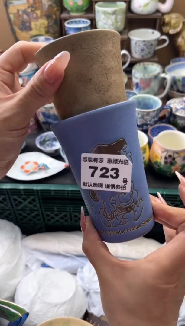 瓷片黑****）723号六六工艺品瓷器