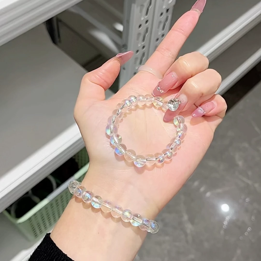 非金属仿水晶手链 钢炮手链简约百搭