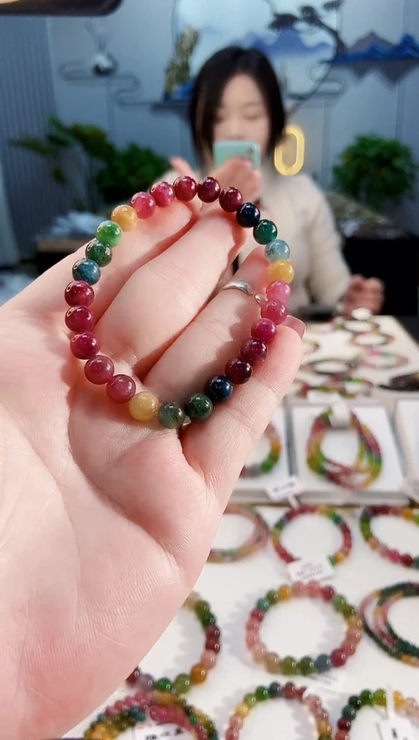 【闪购商品】碧玺手链未镶嵌G2410单圈颜色微差发1