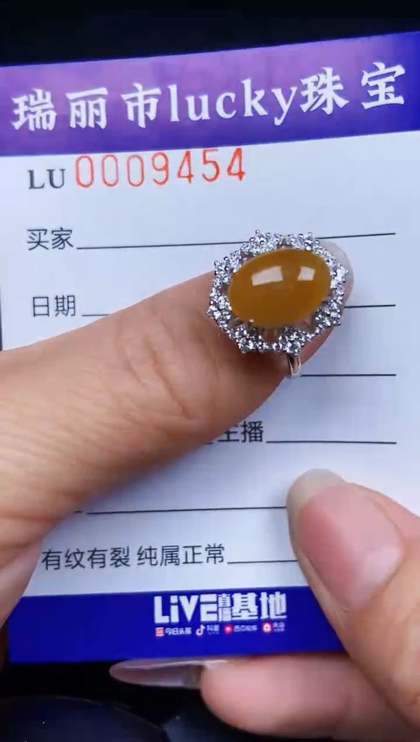 翡翠银S925镶嵌颈饰9454