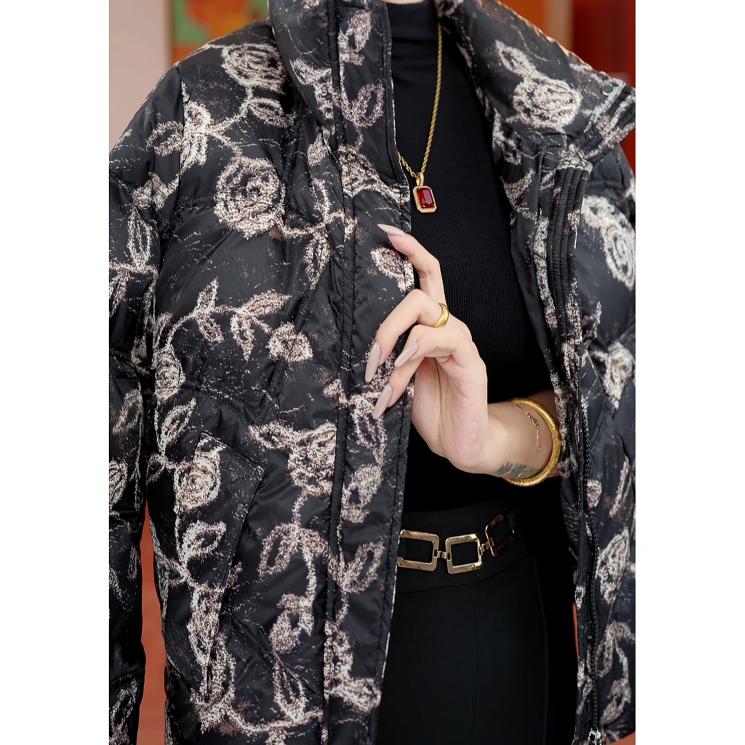 【甄选大朵鸭绒】原版正品保暖气质减龄修身鸭绒服ZF-R067