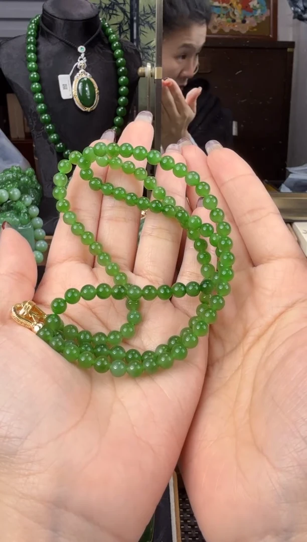 【闪购商品】和田玉（碧玉）毛衣链未镶嵌