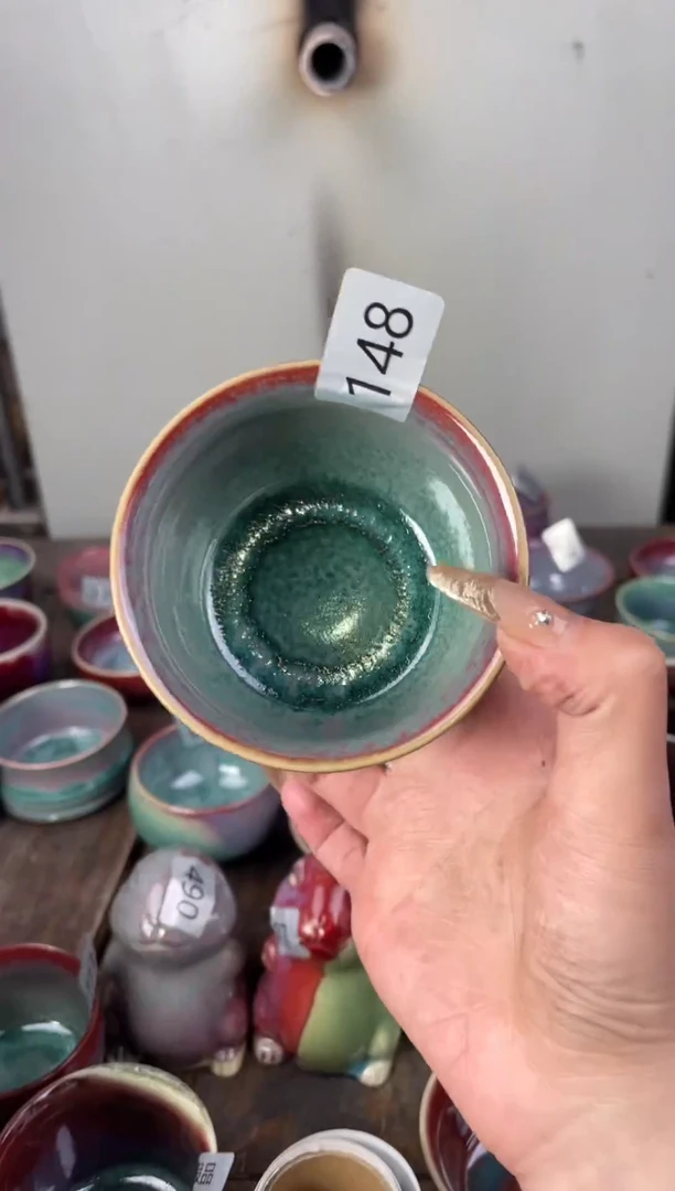 【闪购商品】摆件钧瓷手工茶器窑变