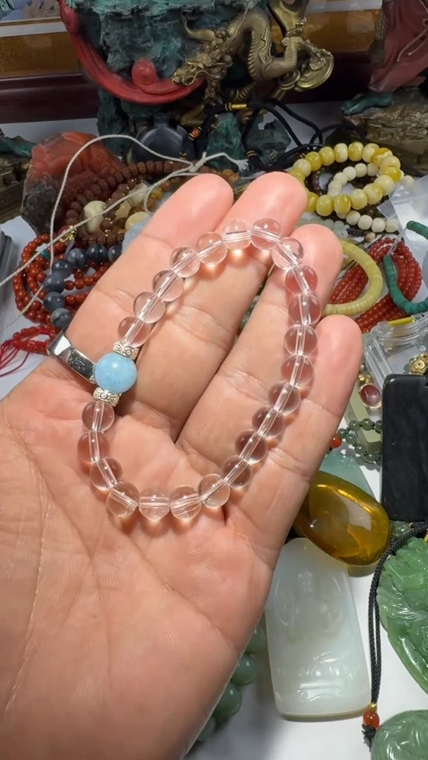 合成水晶未镶嵌手串