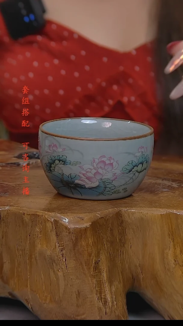 老陶泥开片纹陶瓷茶具