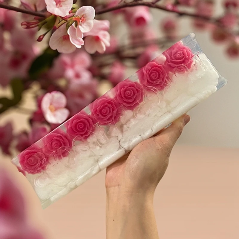 高端福梦花语焕肤精油皂瑞士卷精油皂洁面沐浴伴手精油香皂