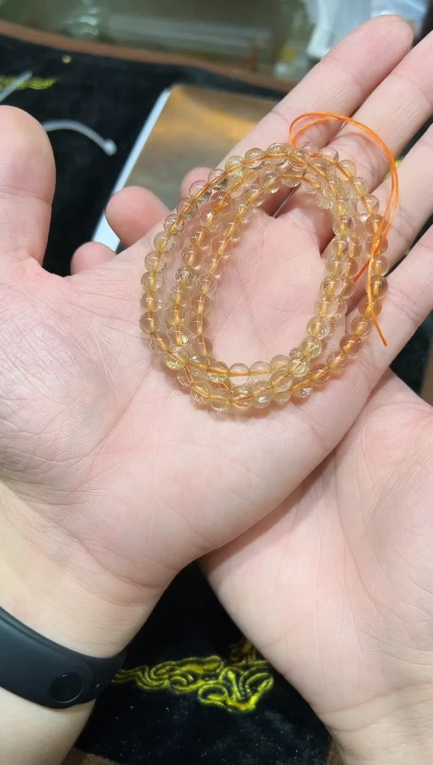 未镶嵌手串发晶金发晶多圈手串多样性发其一
