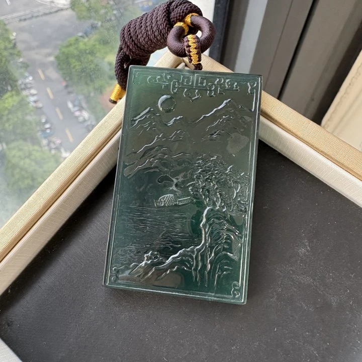 翡翠A货山水--570238