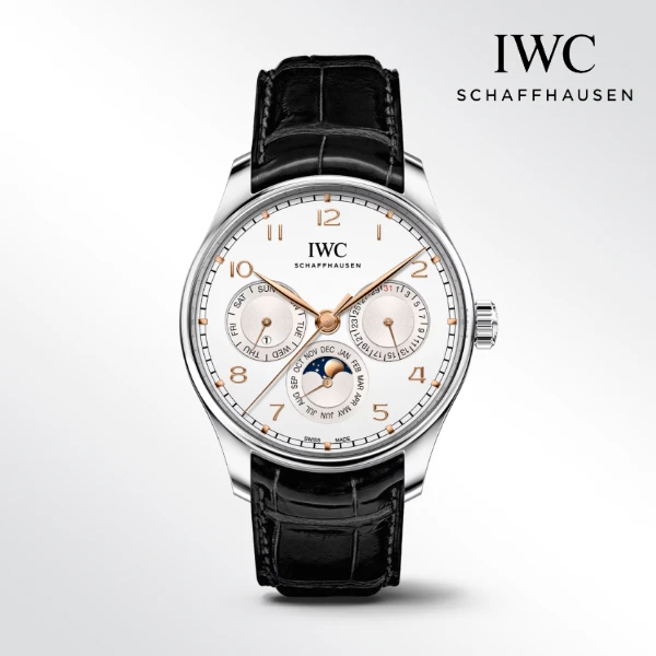 全新未使用 IWC/万国 葡萄牙/万年历/表径42.4mm/公价196000元表