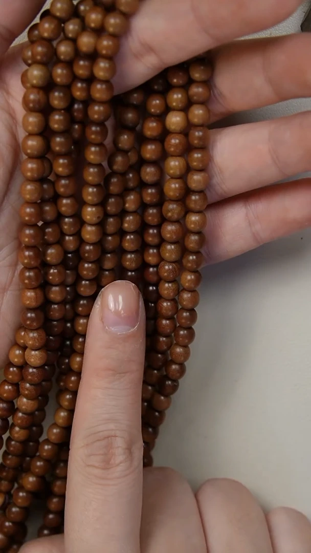 【闪购商品】檀香木手串/手链老山檀香0.6圆珠多圈108颗