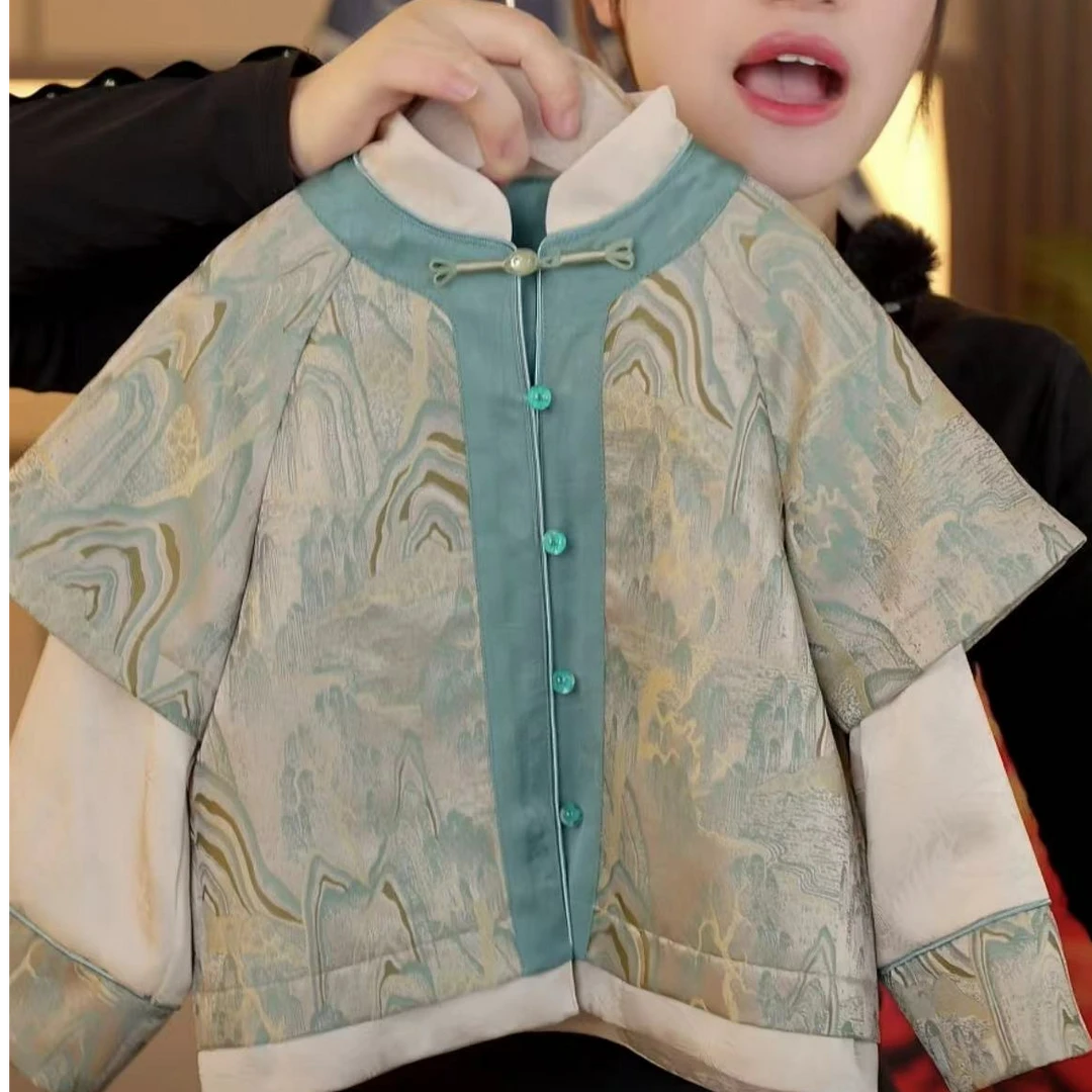 百伊【春山宜图】2025春夏新品原创新中式汉服国风套装MJC255040