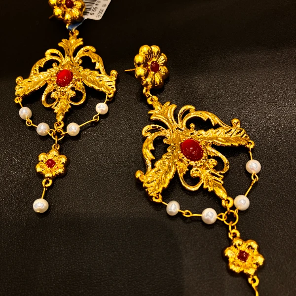 （1号货）放心黄金店 足金999耳环20.02克【货号60】