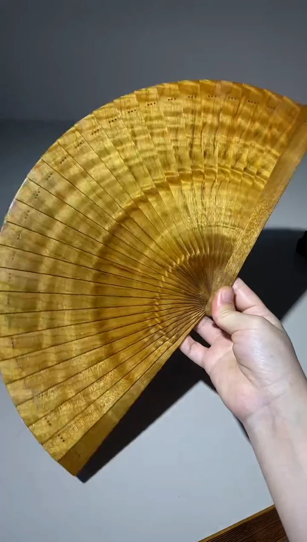 金丝楠21cm金丝楠木小叶桢楠扇905