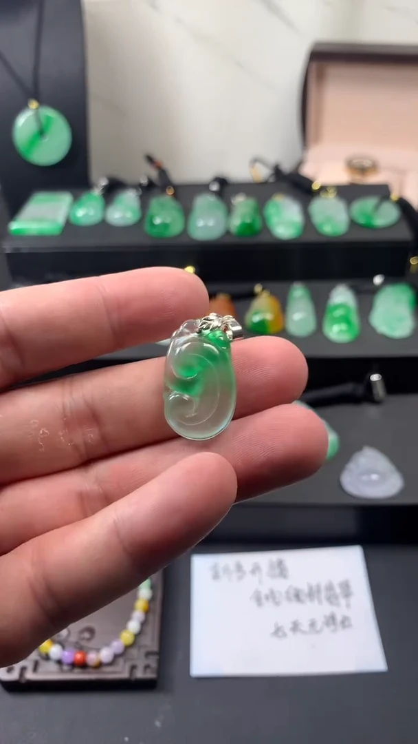 颈饰未镶嵌翡翠所见即所得，一图一物