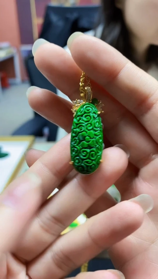 颈饰未镶嵌翡翠翡翠吊坠