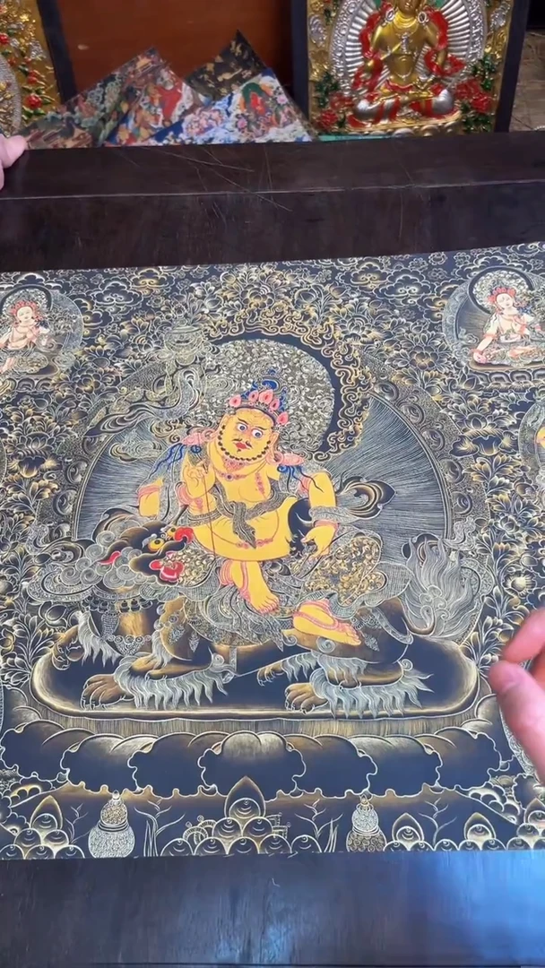 装裱画精品手绘唐卡链接--A